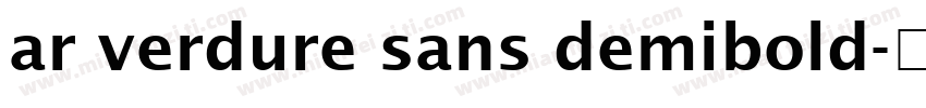 ar verdure sans demibold字体转换